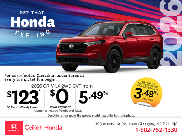 Get the 2026 Honda CR-V! 