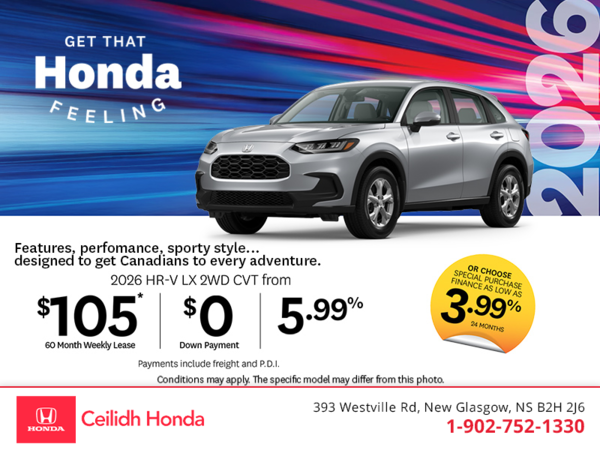 Get the 2026 Honda HR-V!