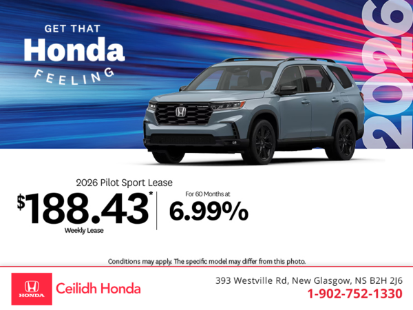 Get the 2026 Honda Pilot! 