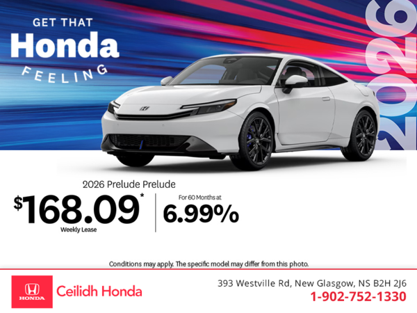 Get the 2026 Honda Prelude!