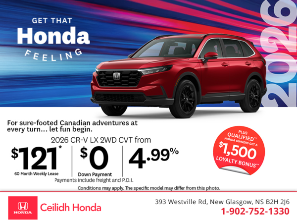 Get the 2026 Honda CR-V! 