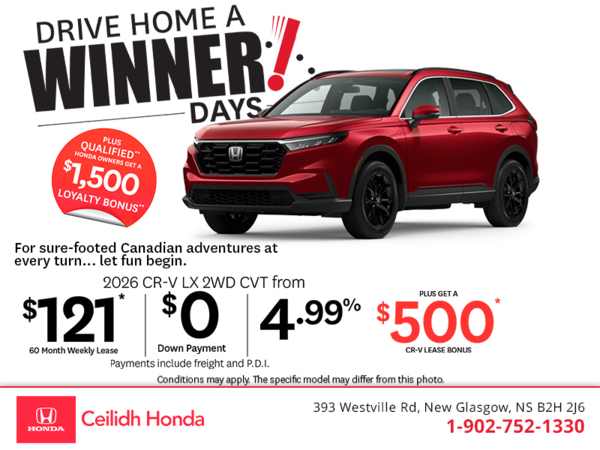 Get the 2026 Honda CR-V! 