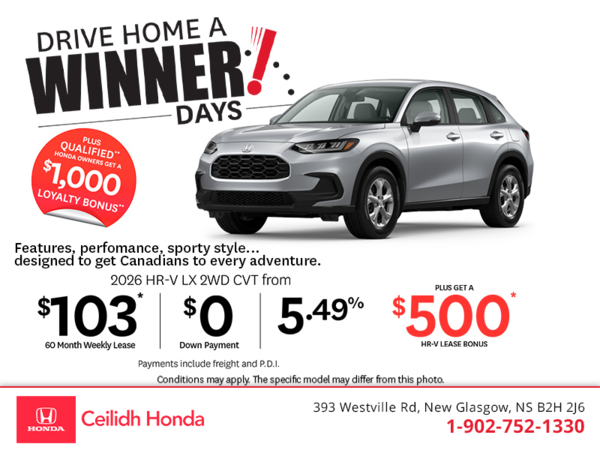 Get the 2026 Honda HR-V!