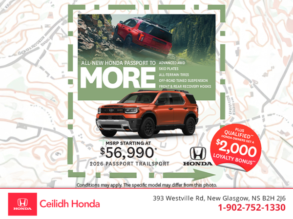Get the 2026 Honda Passport!