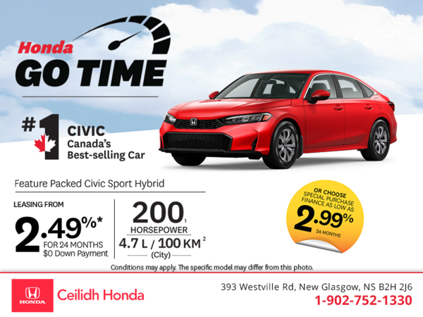 Get the 2026 Honda Civic Sport Hybrid! 