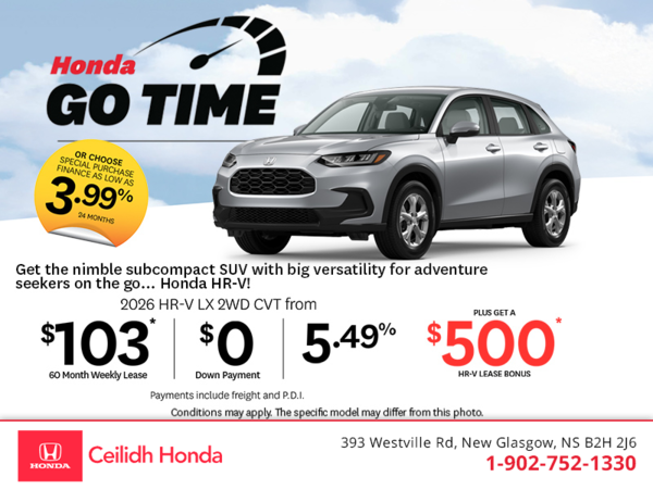 Get the 2026 Honda HR-V!