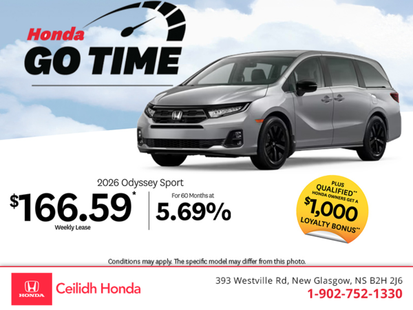 Get the 2026 Honda Odyssey! 