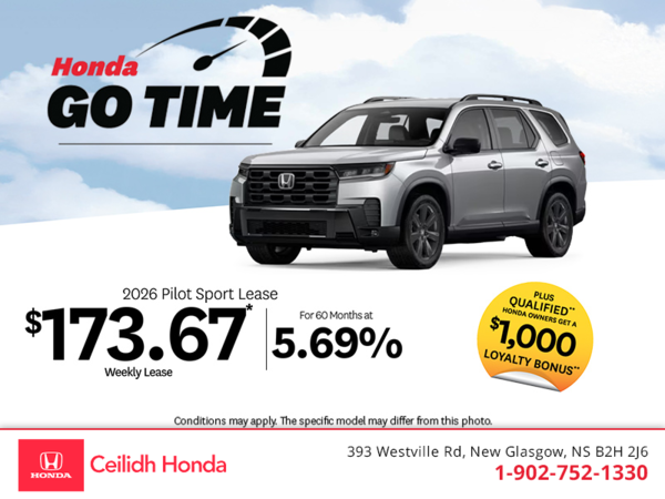 Get the 2026 Honda Pilot! 