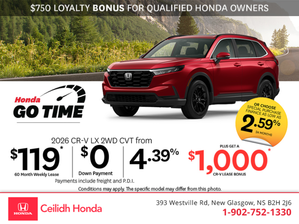 Get the 2026 Honda CR-V! 