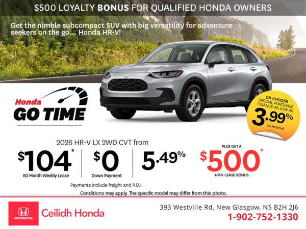 Get the 2026 Honda HR-V!