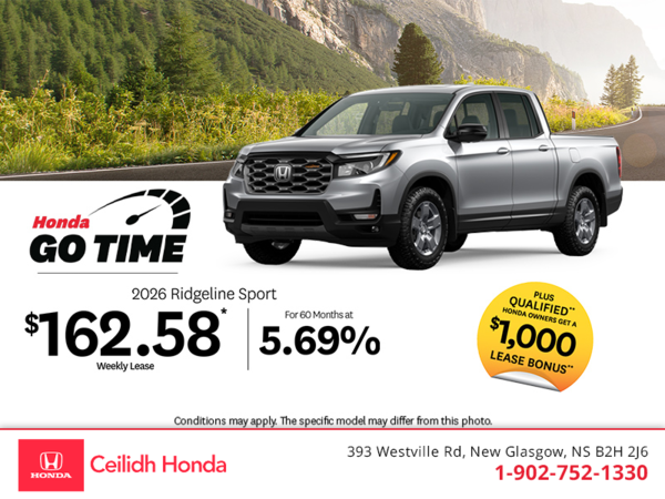 Get the 2026 Honda Ridgeline! 