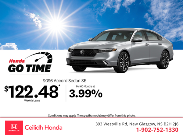 Get the 2026 Honda Accord! 