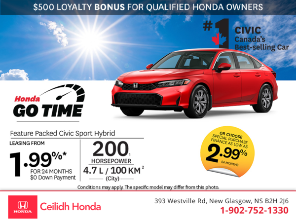 Get the 2026 Honda Civic Sport Hybrid! 