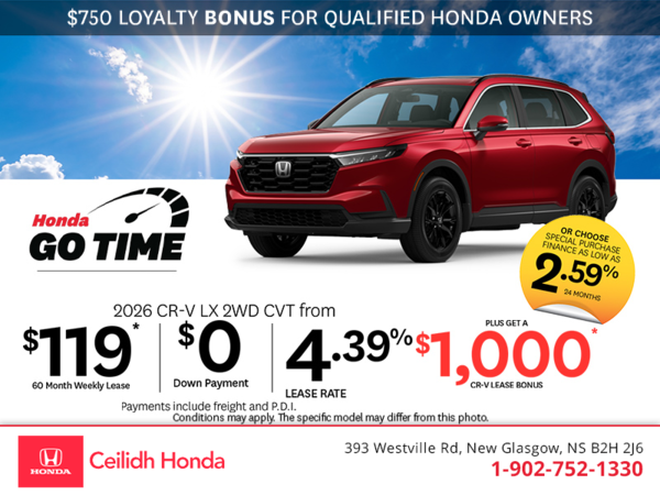 Get the 2026 Honda CR-V! 