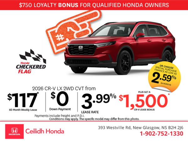 Get the 2026 Honda CR-V! 