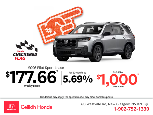 Get the 2026 Honda Pilot! 