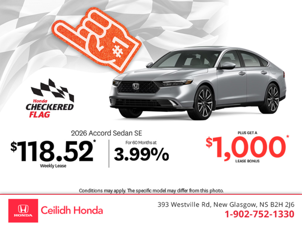 Get the 2026 Honda Accord! 
