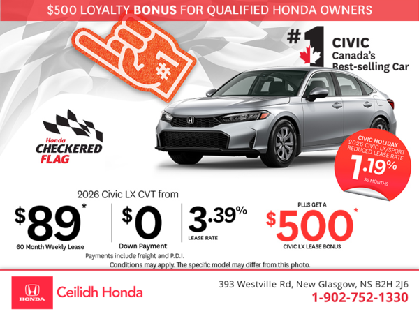 Get the 2026 Honda Civic!