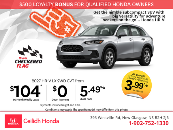 Get the 2027 Honda HR-V!