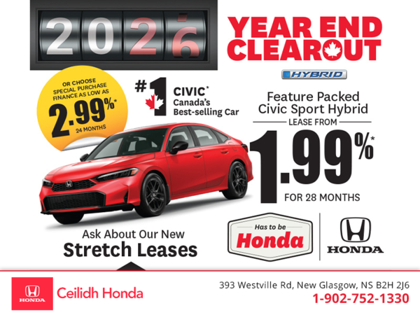 Get the 2026 Honda Civic Sport Hybrid! 
