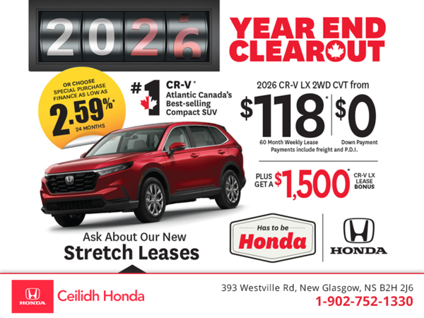 Get the 2026 Honda CR-V! 