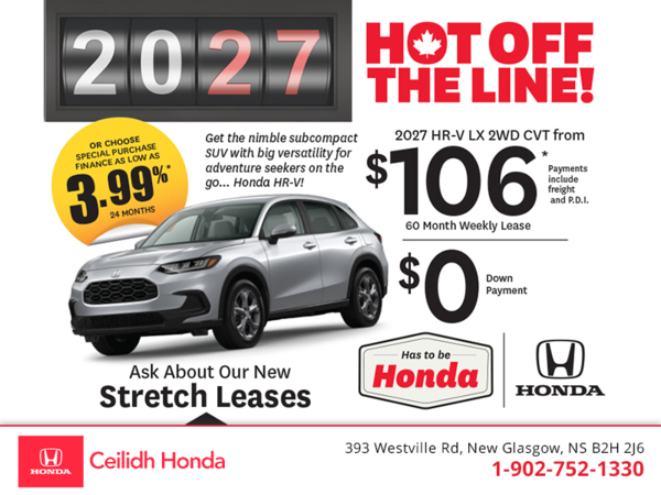 Get the 2027 Honda HR-V!