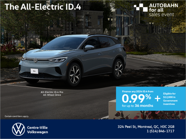 The 2023 Volkswagen Id.4 ID.4 | Centre-Ville VW in Montreal