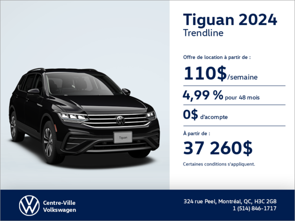 Procurez-vous le Volkswagen Tiguan 2024