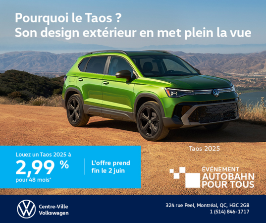 Procurez-vous le Volkswagen Taos 2025