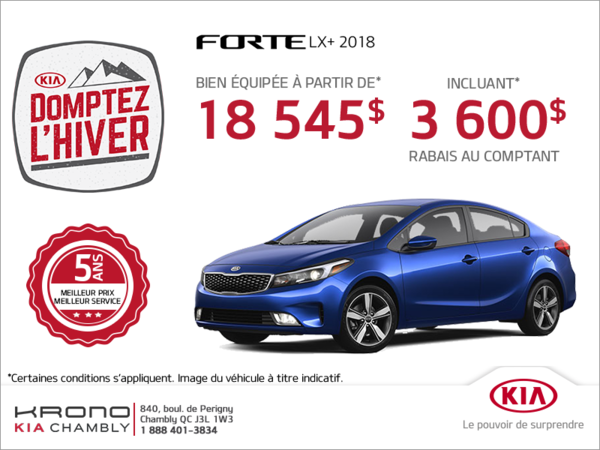 La Kia Forte 2018!