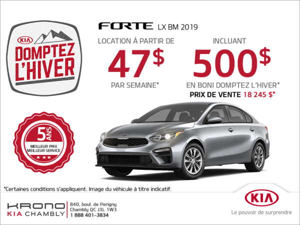 La Kia Forte 2019!