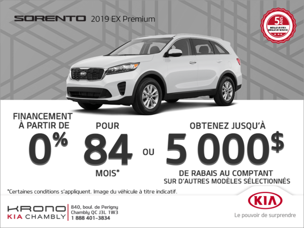 Le Kia Sorento 2019!