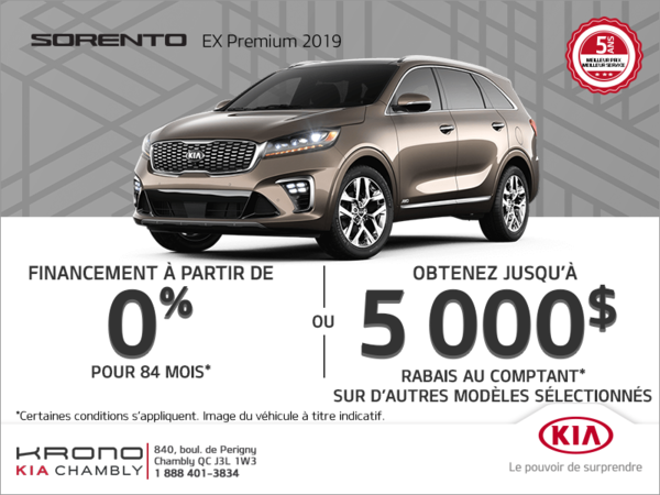 Le Kia Sorento 2019!