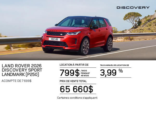 Le Land Rover Discovery Sport  Landmark 2026
