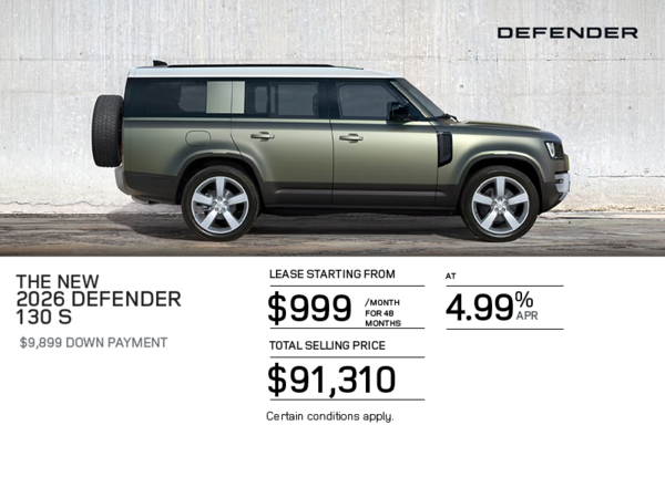 The 2026 Land Rover Defender 130 S