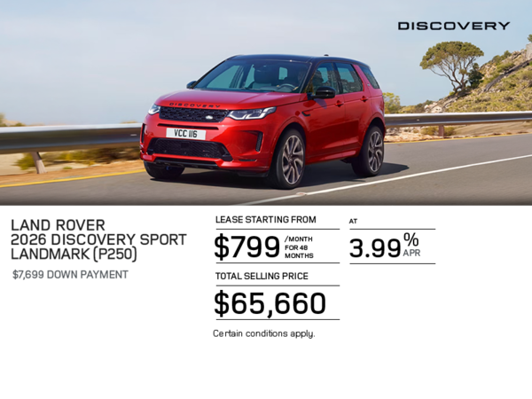 The 2026 Land Rover Discovery Sport Landmark