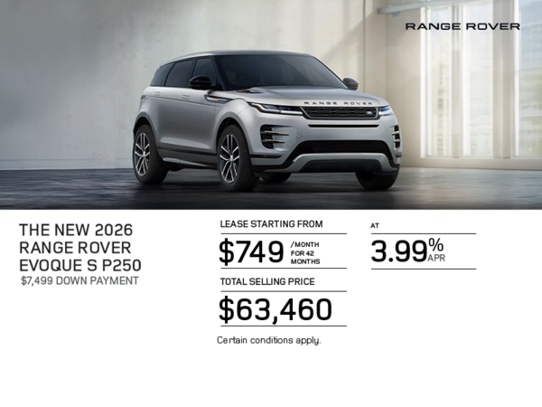 The 2026 Range Rover Evoque S