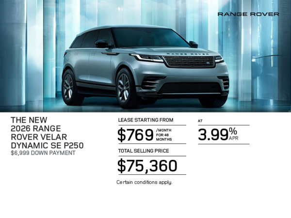 The 2026 Range Rover Velar Dynamic SE