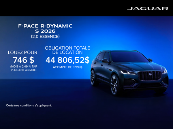 Le Jaguar F-PACE 2026