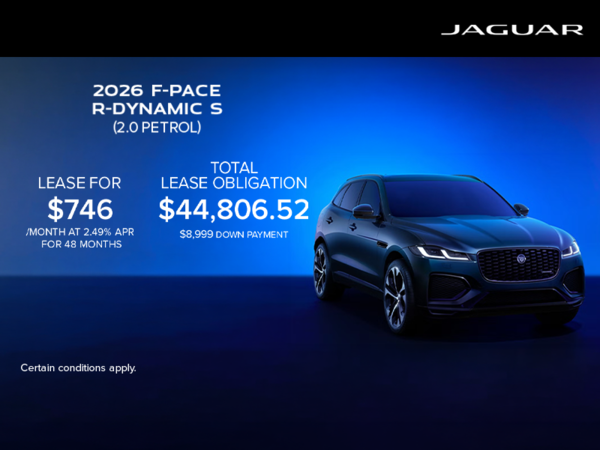The 2026 Jaguar F-PACE 