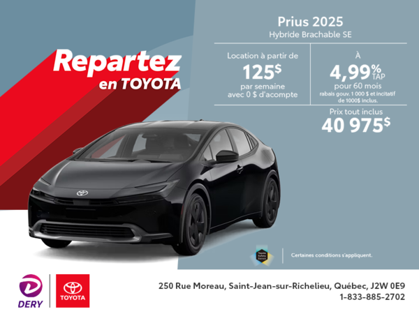 Toyota Prius Plug-In Hybrid 2025