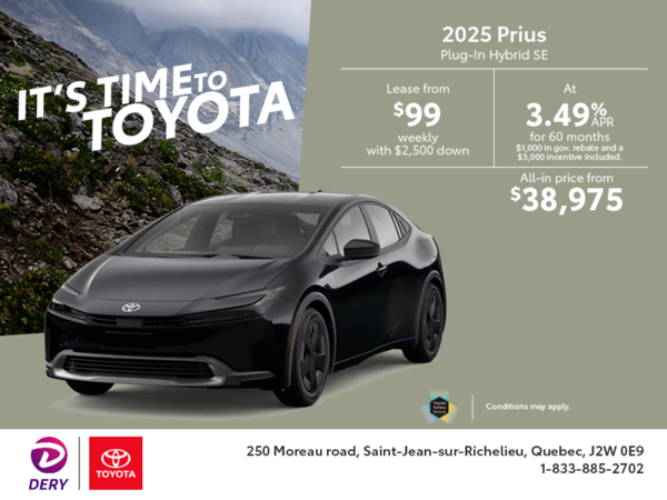2025 Toyota Prius Plug-In Hybrid