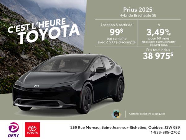 Toyota Prius Plug-In Hybrid 2025