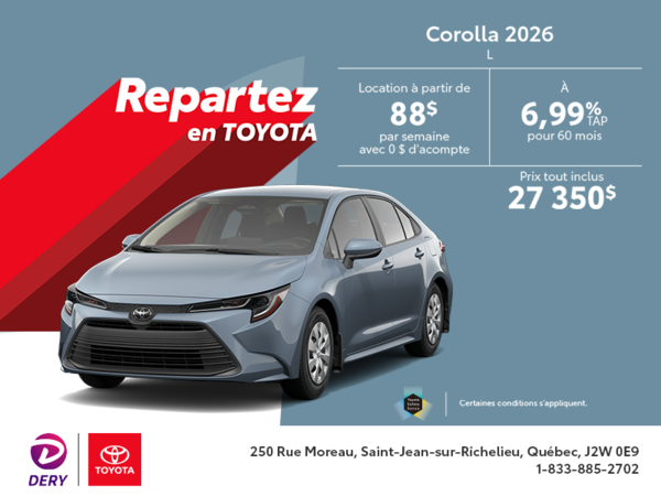 Toyota Corolla 2026