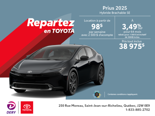 Toyota Prius Plug-In Hybrid 2025