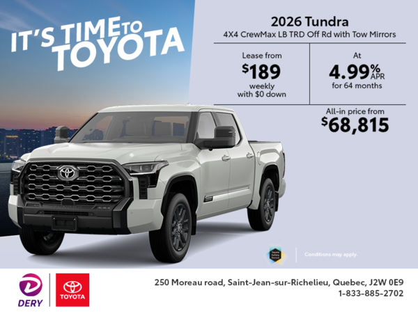 2026 Toyota Tundra