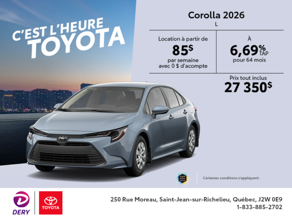 Toyota Corolla 2026