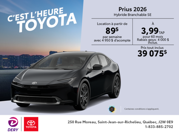 Toyota Prius Plug-In Hybrid 2026