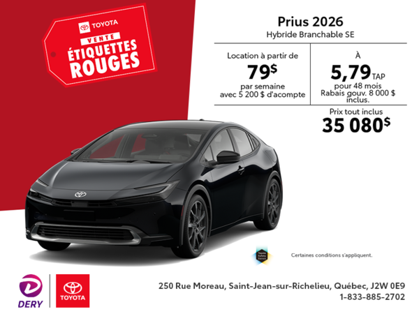 Toyota Prius Plug-In Hybrid 2026