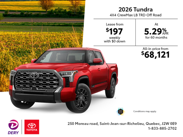 2026 Toyota Tundra